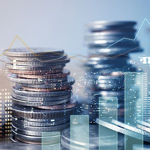 Stacks of coins